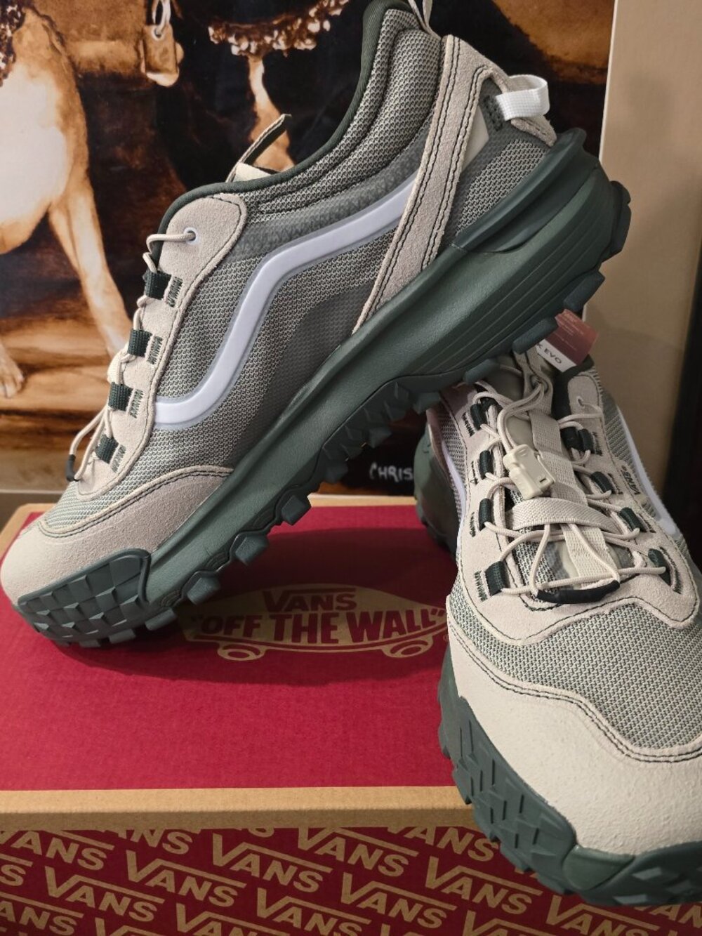 Vans MTE Crosspath XC Oatmeal / Green VN000EAN2N1 Mens Hiking Trail Size 12 NEW